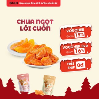  Trái Cây Sấy Dẻo 60g  Đào vàng Mơ tây Kiwi  GULU FOODS 