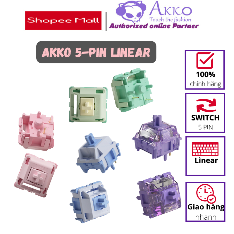 AKKO Switch Mirror / Switch Stellar Rose / Switch Starlit / Switch Cilantro