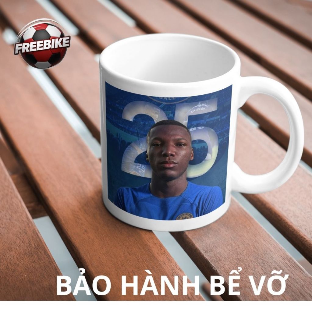 CỐC SỨ LY SỨ QUÀ TẶNG CAO CẤP IN HÌNH MOSES CAICEDO