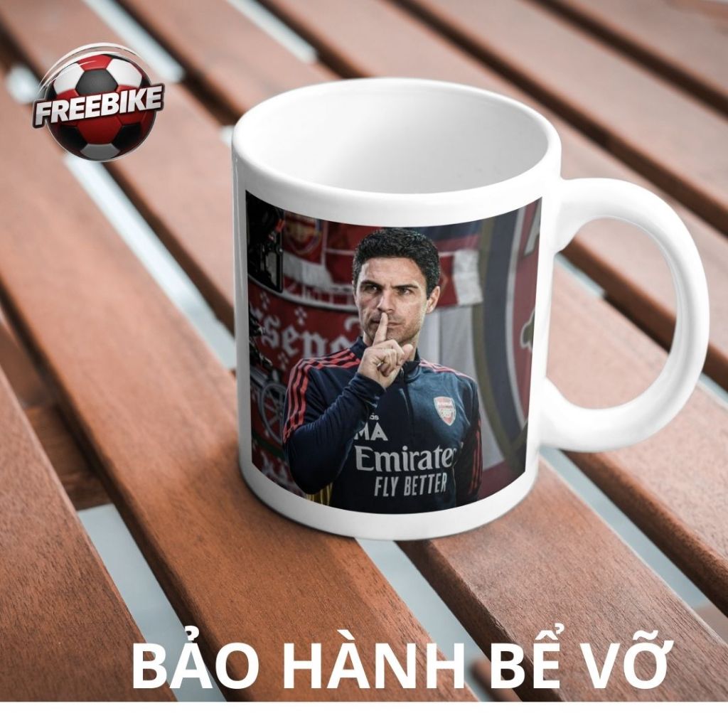 CỐC SỨ LY SỨ QUÀ TẶNG CAO CẤP IN HÌNH Mikel Arteta