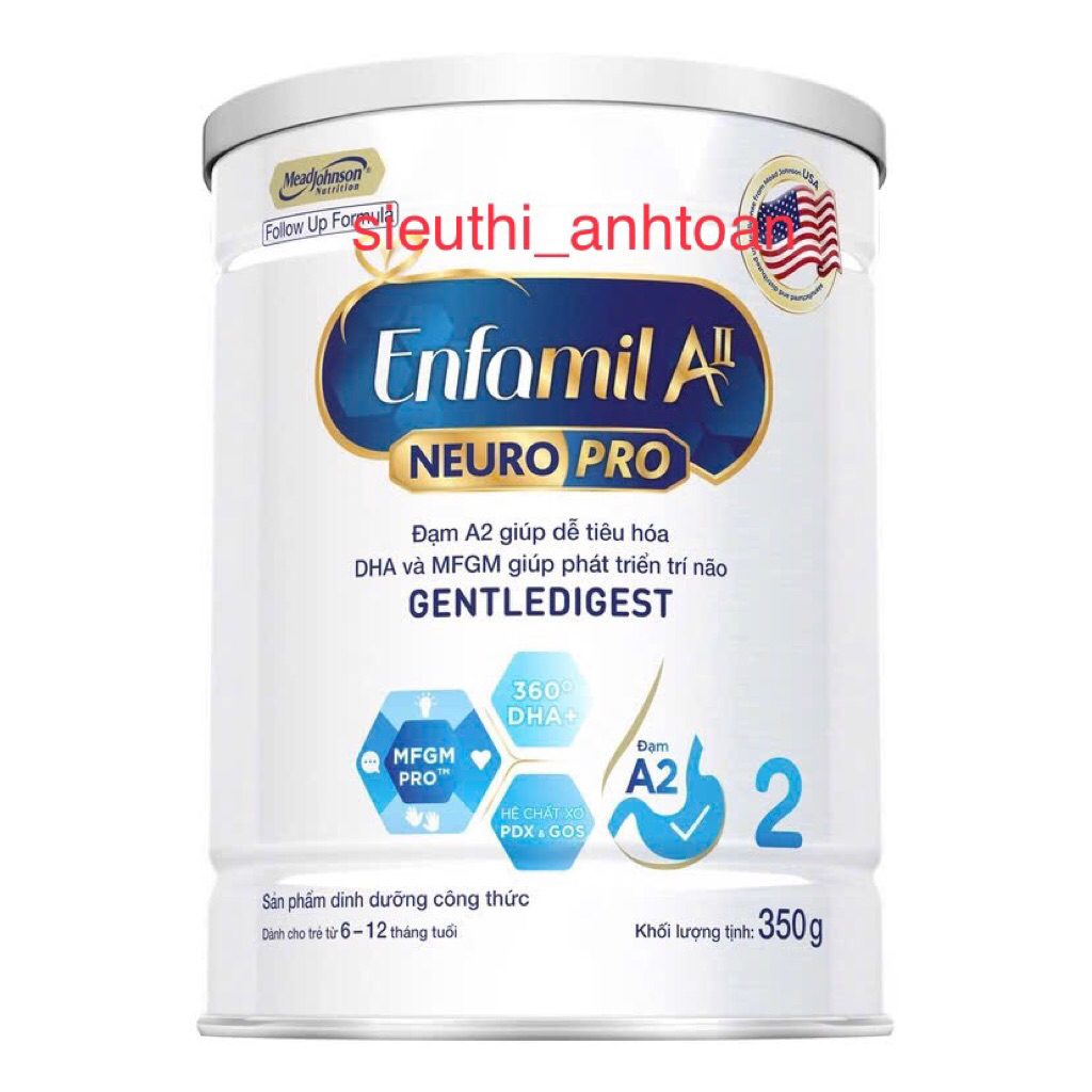 [CHÍNH HÃNG] Sữa Enfamil A2 Neuropro số 1, số 2 /350g