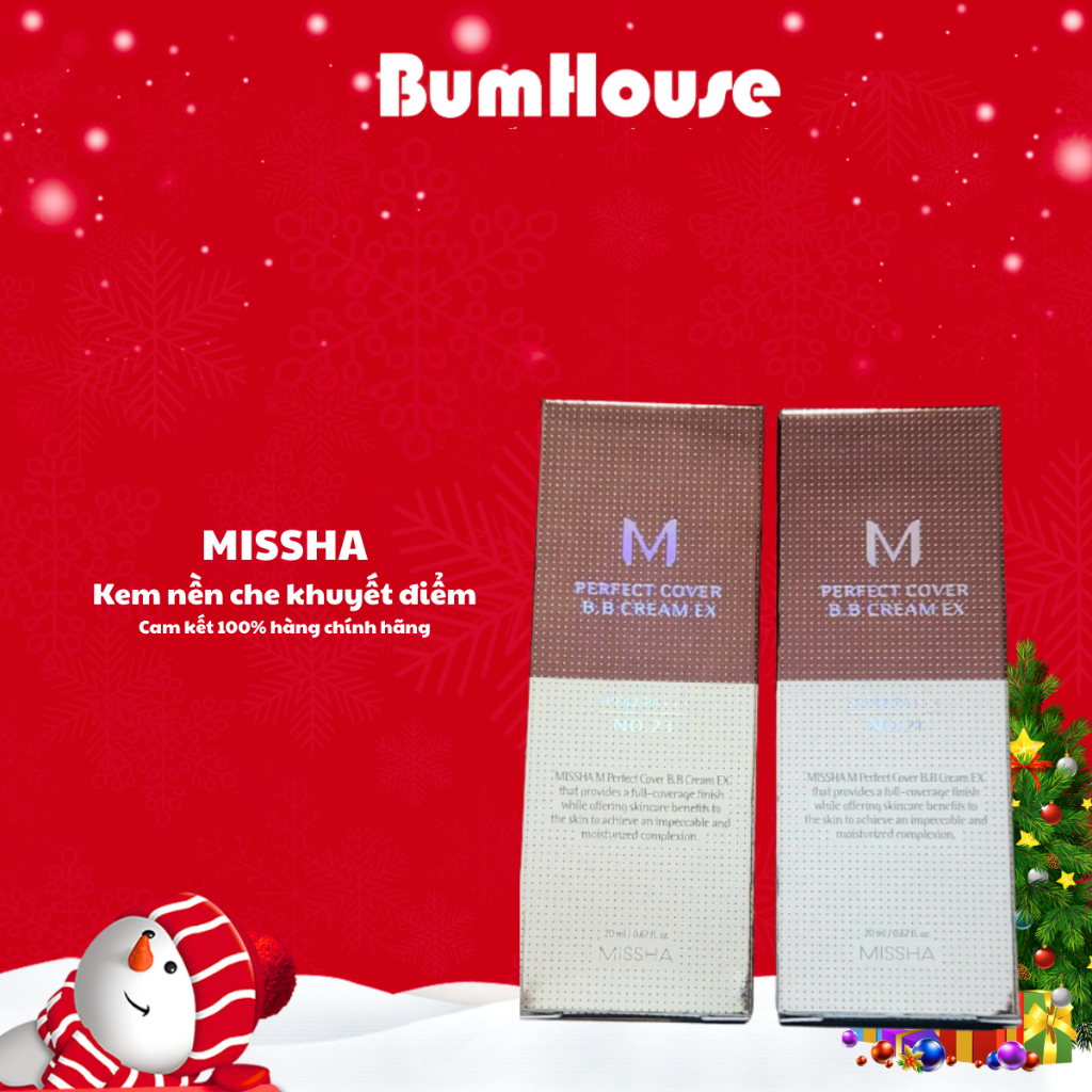 [HÀNG CTY] Kem nền Missha BB Cream che khuyết điểm, chống nắng SPF42 PA+++ 20ml