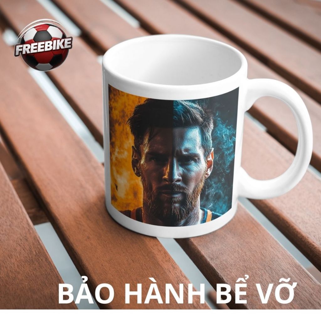 CỐC SỨ LY SỨ QUÀ TẶNG CAO CẤP IN HÌNH MESSI
