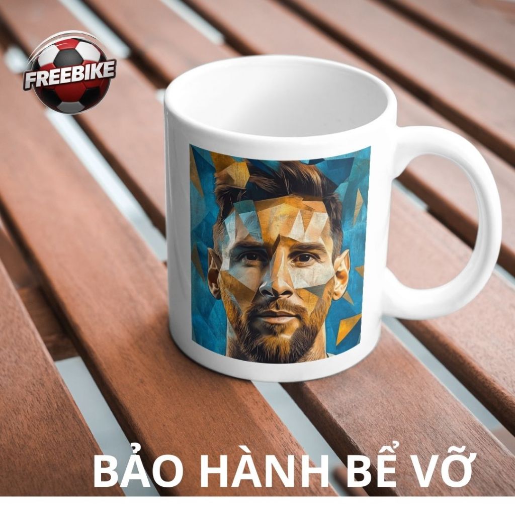 CỐC SỨ LY SỨ QUÀ TẶNG CAO CẤP IN HÌNH MESSI