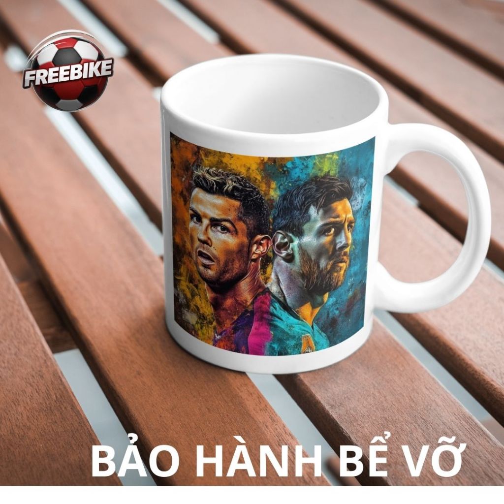 CỐC SỨ LY SỨ QUÀ TẶNG CAO CẤP IN HÌNH MESSI
