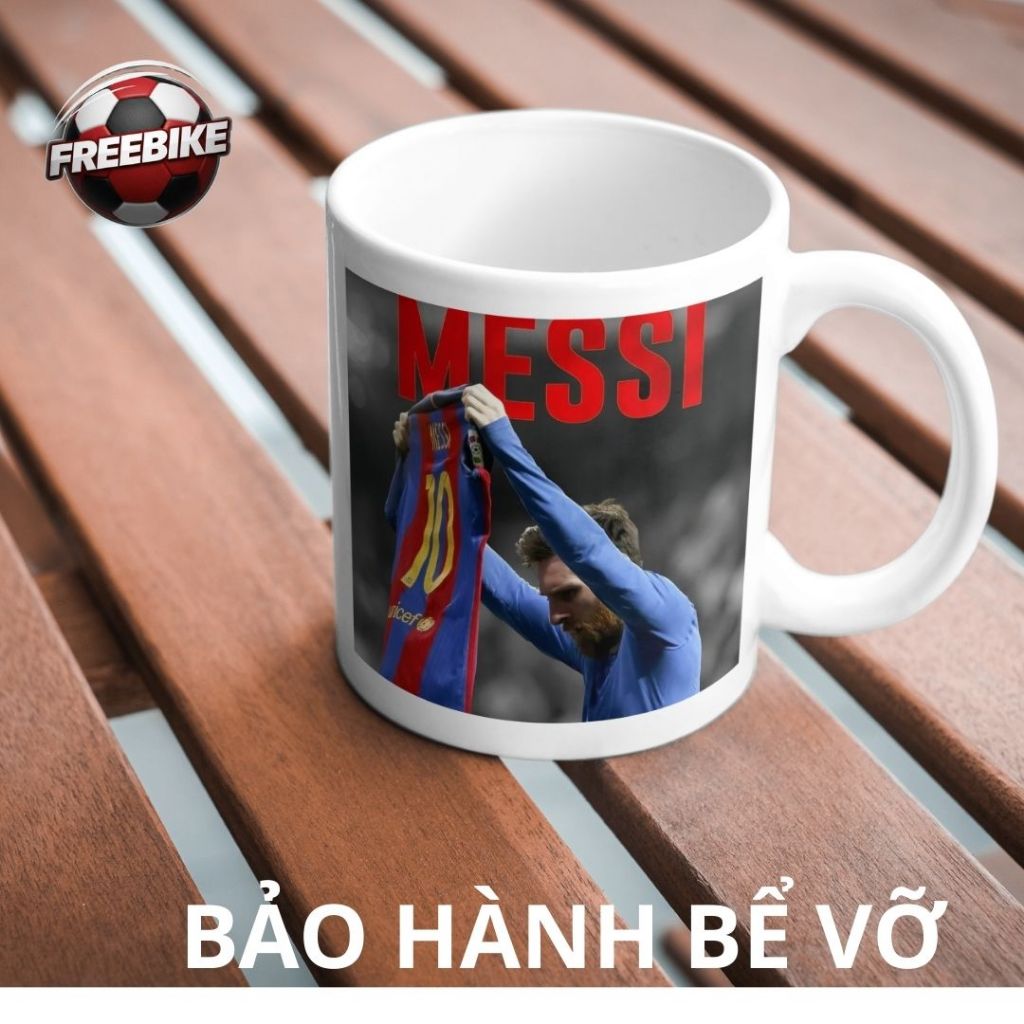 CỐC SỨ LY SỨ QUÀ TẶNG CAO CẤP IN HÌNH MESSI