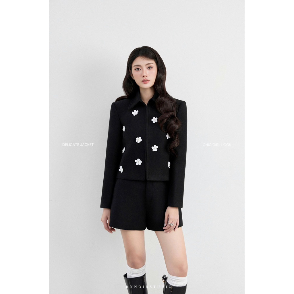 Delicate Jacket - Áo khoác đính hoa nổi Bynoir Studio