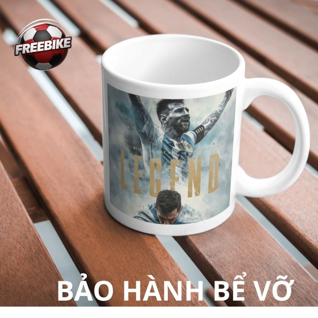 CỐC SỨ LY SỨ QUÀ TẶNG CAO CẤP IN HÌNH MESSI
