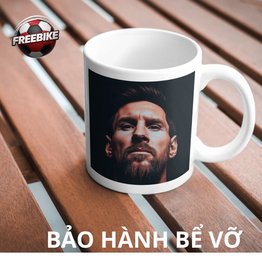 CỐC SỨ LY SỨ QUÀ TẶNG CAO CẤP IN HÌNH MESSI