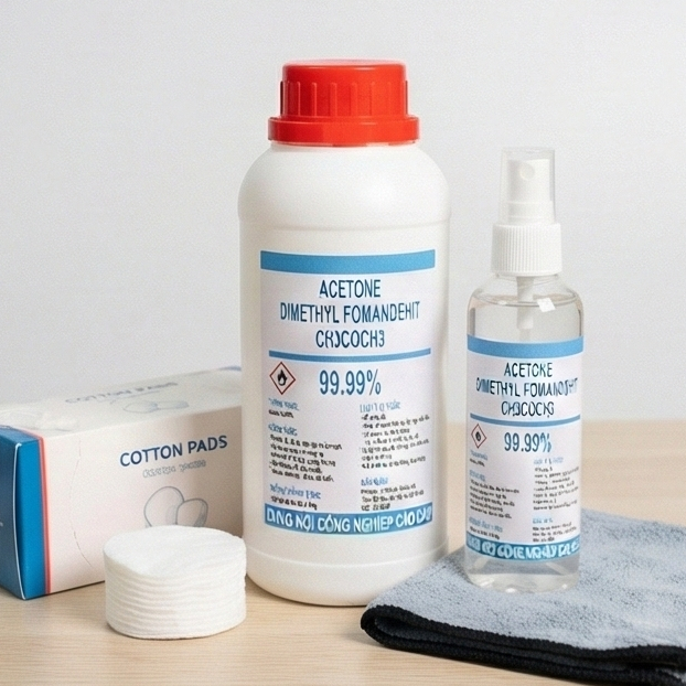 Acetone - Dung Môi Tẩy Rửa Đa Năng, Rửa Mạch Điện Tử, Tẩy Sơn Móng Tay, Tẩy Keo 502