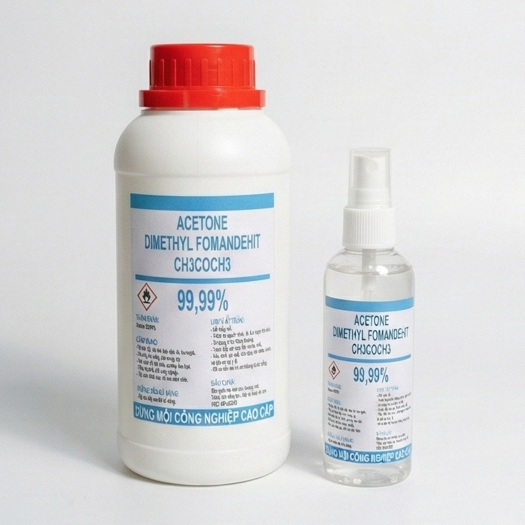 [Sỉ-Rẻ] Acetone - Dung Môi Tẩy Rửa Đa Năng, Rửa Mạch Điện Tử, Tẩy Sơn Móng Tay, Tẩy Keo 502 [Lẻ-Sỉ]