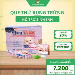  Hộp 12 Que canh rụng trứng OVUTANA test thử trứng Ovu tana nhanh tìm thời điểm trứng rụng 