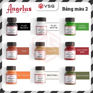 [VSG] Màu Angelus Leather Paint chính hãng 12ml – Sơn chuyên dụng custom giày & đồ da | Bảng màu 2