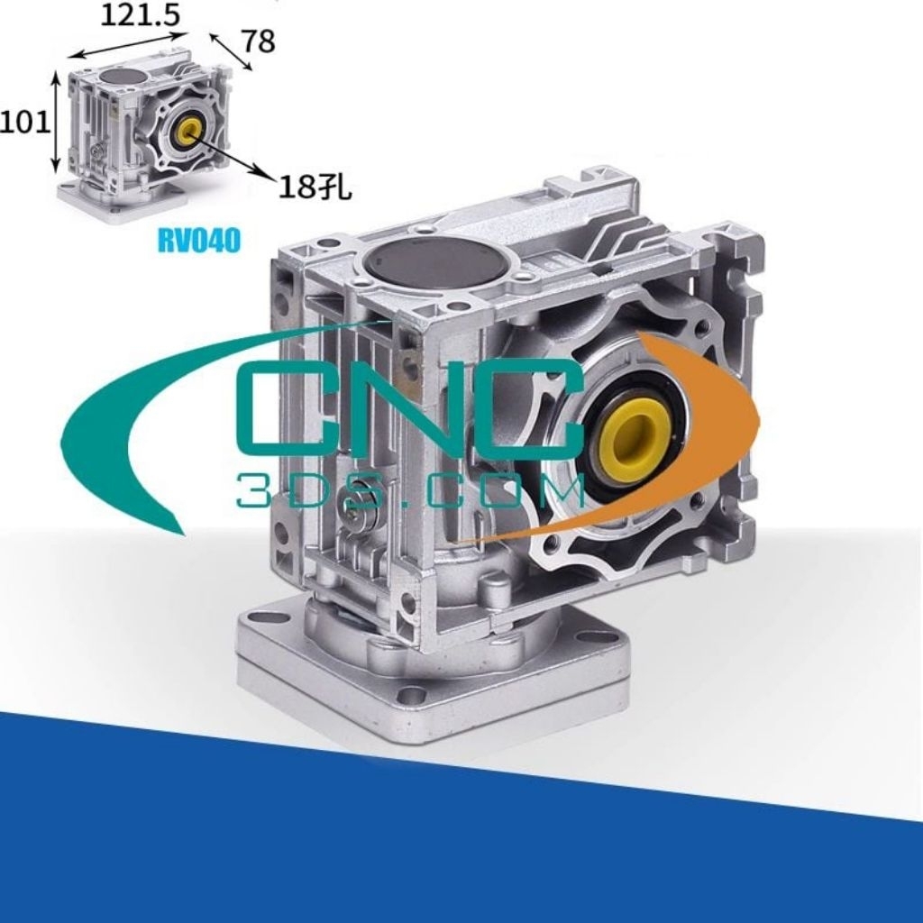 [ Độ Chính xác cao] Hộp giảm tốc (Trục vít - Bánh vít) NMRV 40 - Cho động cơ bước size 86, động cơ S