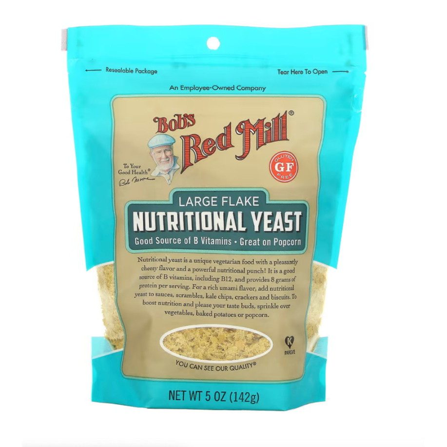MEN DINH DƯỠNG HẠT TO, GIÀU VITAMIN B - Bob's Red Mill, Large Flake Nutritional Yeast, Gluten 142g
