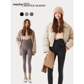  Quần bầu legging Meybe lót lông giữ nhiệt cạp chéo hỗ trợ nâng mông cho mẹ bầu - MBE7115-1 