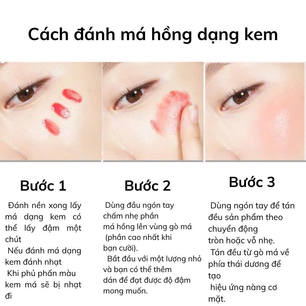 Ảnh 9 của Phấn má hồng BEABIAI dạng kem, dạng phấn lên màu tự nhiên, mịn lì, lâu trôi, siêu dễ tán