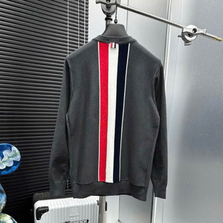  Áo len sweater nam nữ PB vải len mịn thân trơn phối dệt sọc đỏ dọc lưng dày dặn cao cấp boy phố 
