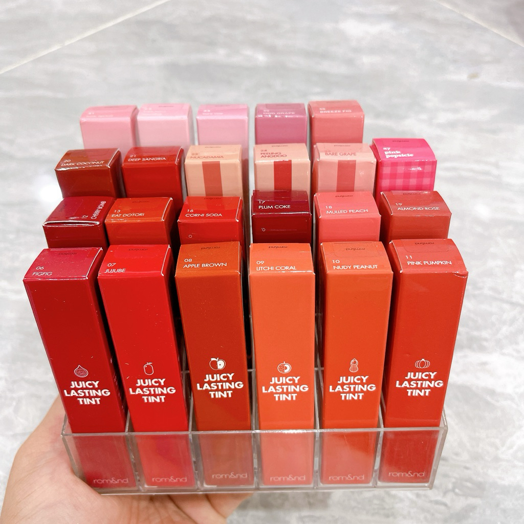 Son Tint Romand Juicy Lasting Tint màu 25 Bare Grape Hồng baby nude