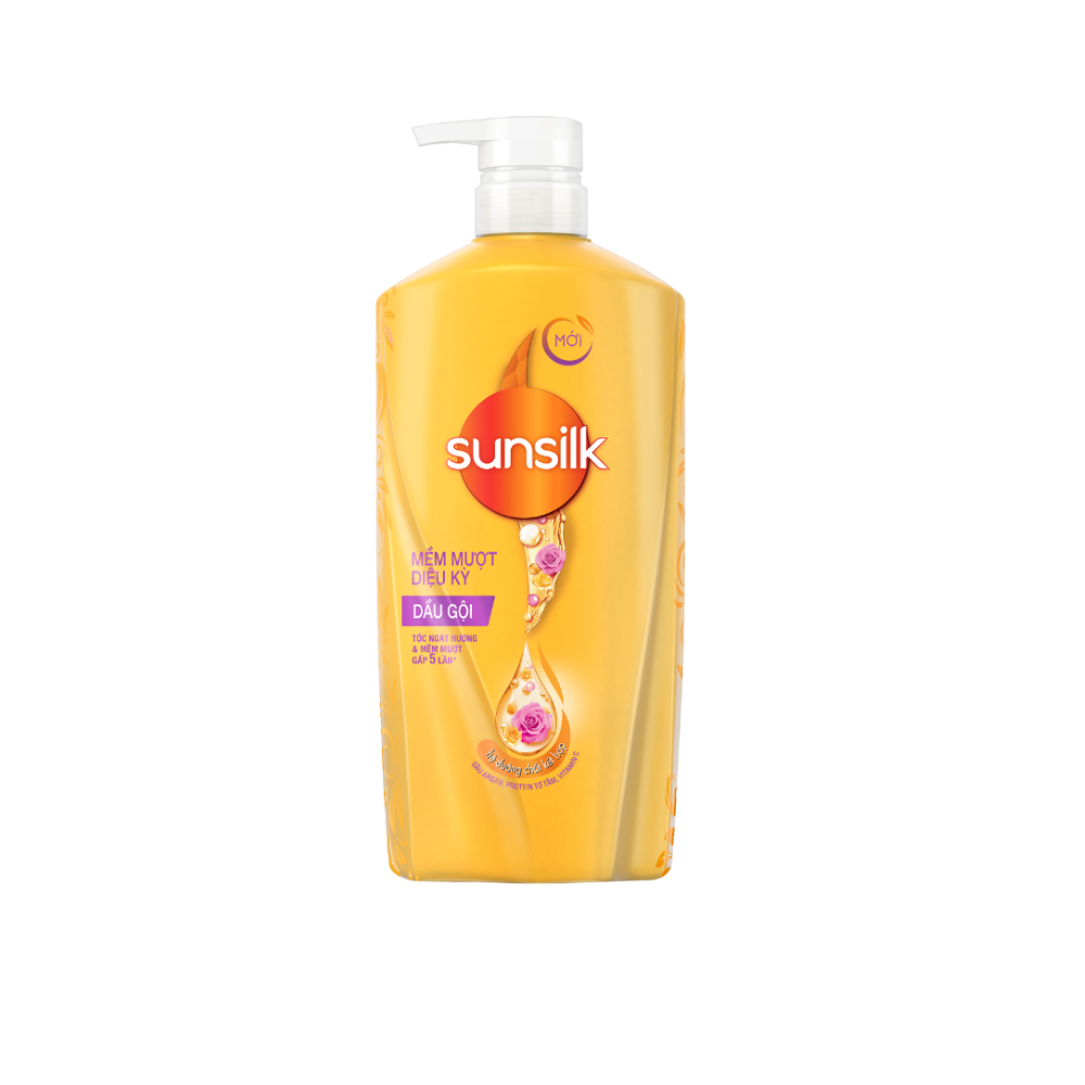 SUNSILK DẦU GỘI MỀM MƯỢT DIỆU KỲ (VÀNG) 170G/320G/650G – DƯỠNG TÓC BÓNG MƯỢT, PHỤC HỒI TỪ SÂU