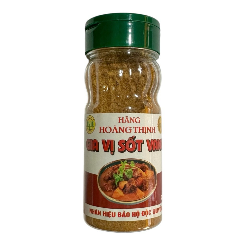 Gia Vị Sốt Vang Hoàng Thịnh Lọ 35g – Hương Thơm Đậm – Nấu Bò Sốt Vang Chuẩn Vị