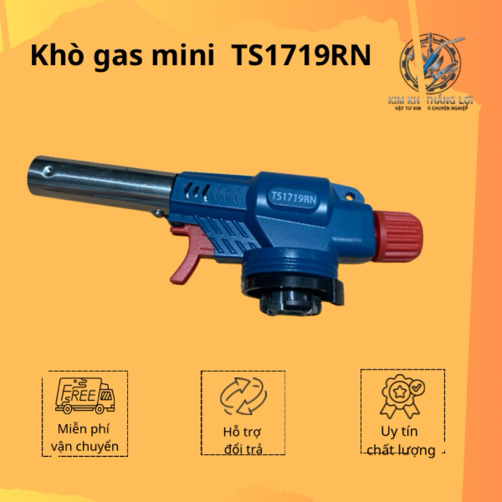 Khò gas mini Namilux TS1719RN, Công suất cao 1.8kW, An toàn Tiện Lợi, Độ bền cao