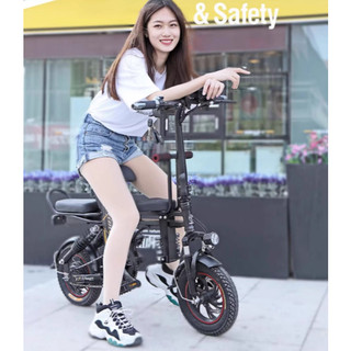  Xe điện mini gấp gọn Qi Theli A2 pin 15A 50km trợ lực đạp 100km 