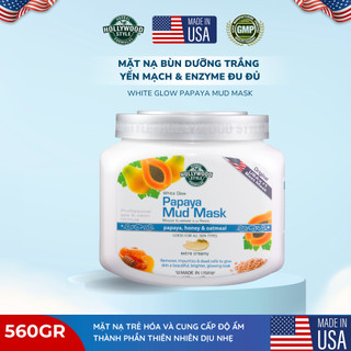  Mặt Nạ Bùn Khoáng Enzyme Đủ Đủ & Yến Mạch Hollywood Style 567Gr Cấp Ẩm Sạch Sâu Dưỡng Trắng 