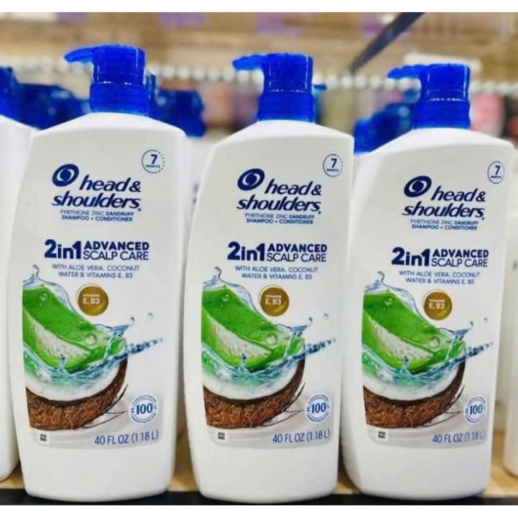 Dầu Gội  Gàu 𝐇𝐞𝐚𝐝 𝐚𝐧𝐝 𝐬𝐡𝐨𝐮𝐥𝐝𝐞𝐫 𝟐 𝐢𝐧 𝟏  1.18L Mẫu mới chiết xuất Dầu Hạnh nhân & Nha đam