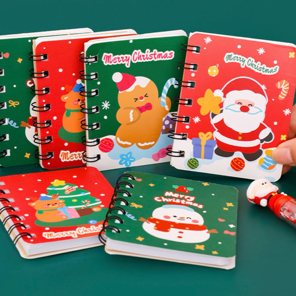 COMBO 2 Sổ lò xo noel giáng sinh (size 11*8cm/80 trang)