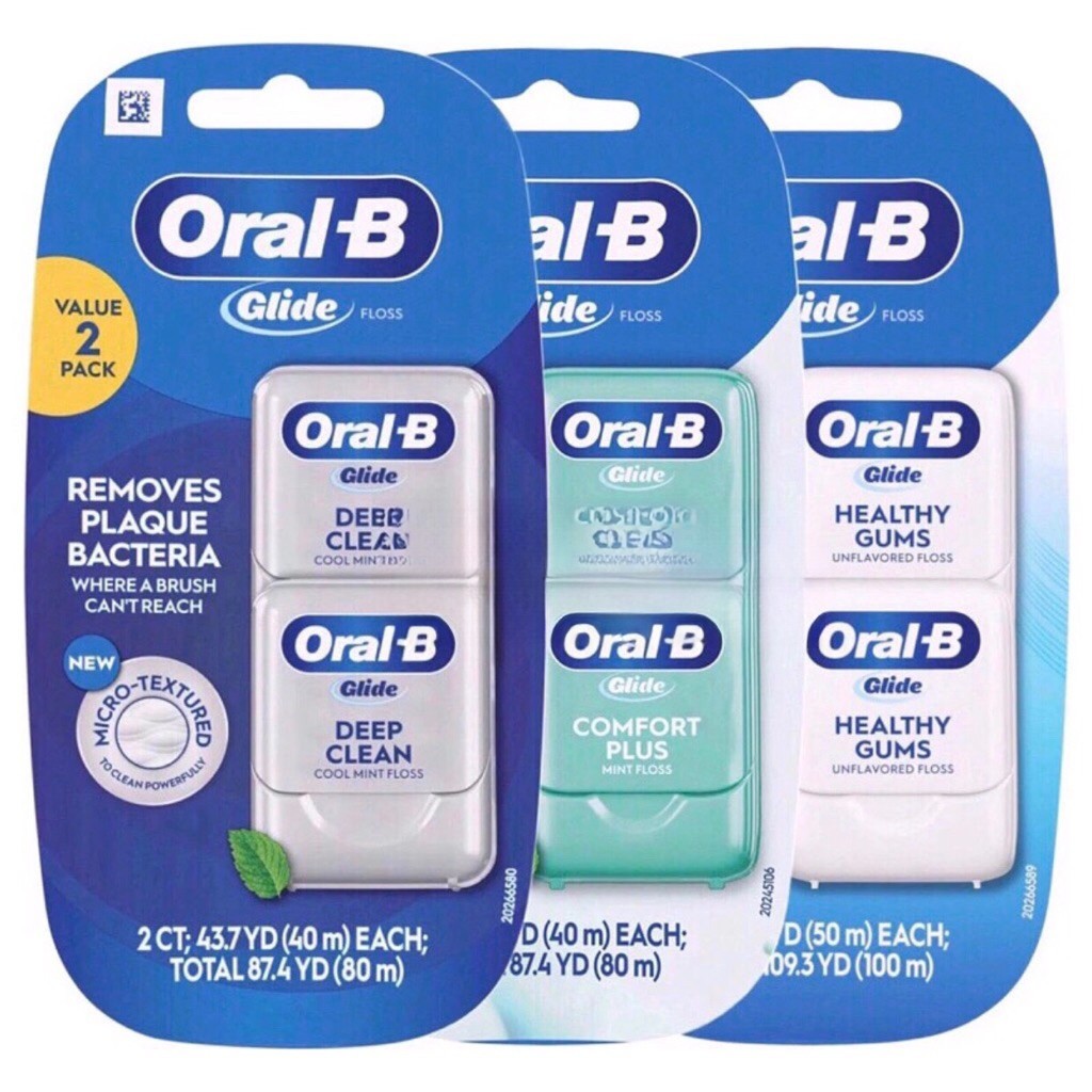 Chỉ Nha Khoa Oral B Glide Floss Deep Clean/Comfort Plus/Healthy Gums