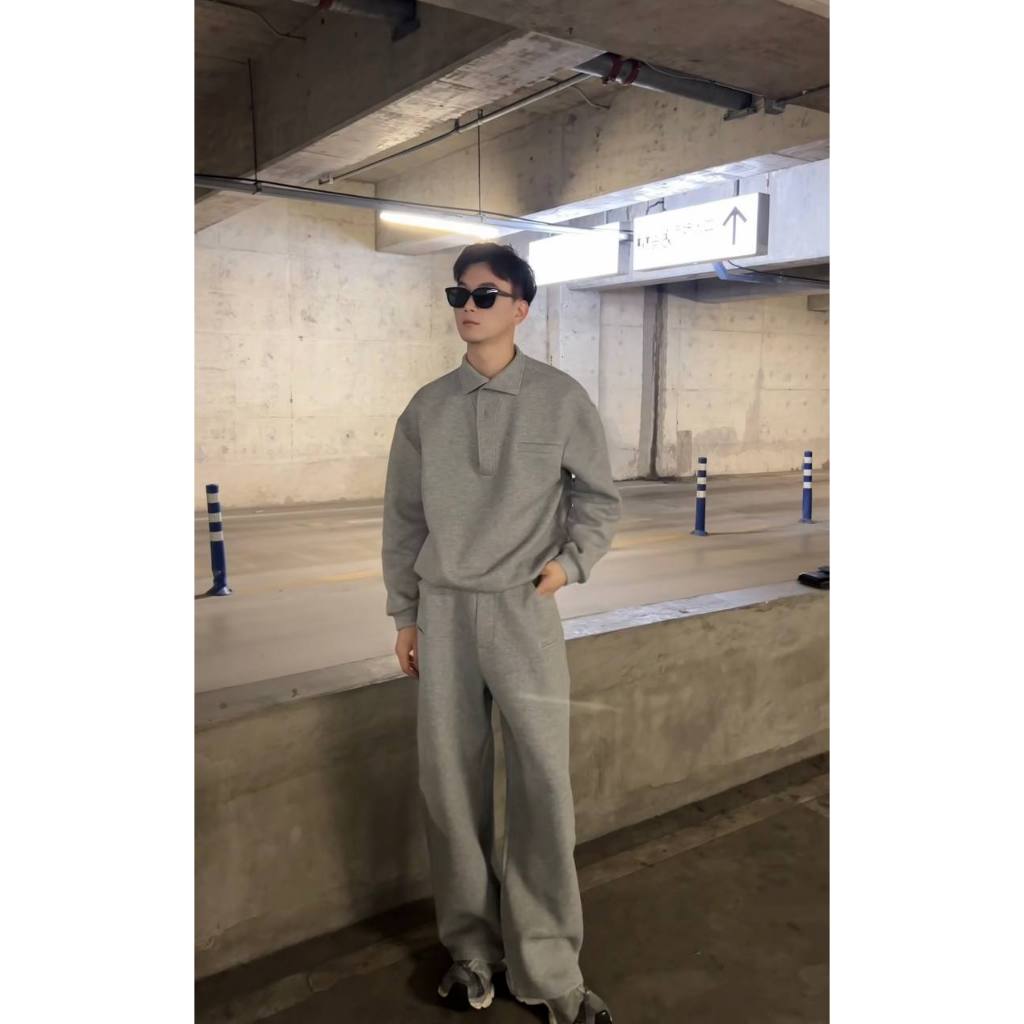 [B2811] Bộ Nỉ Cổ Đứng Form Rộng BY Muslano Fashion