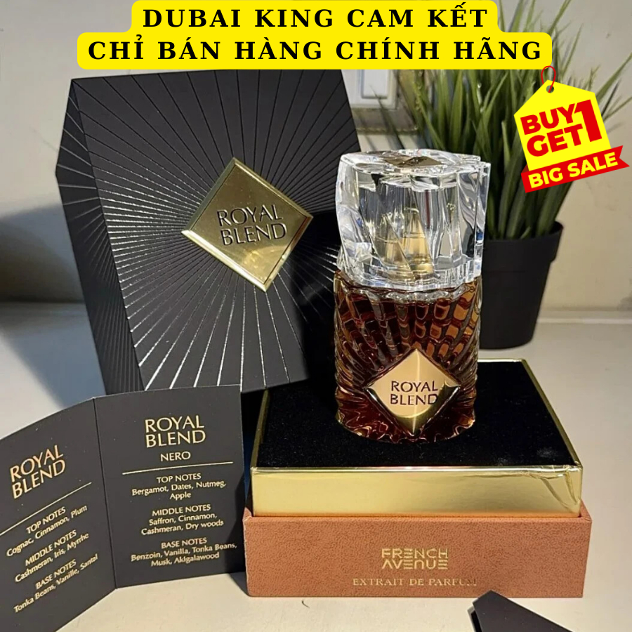 **Nước Hoa Dubai Royal Blend – French Avenue  Ấm Trầm – Sang Trọng – Quyến Rũ Cực Điểm**