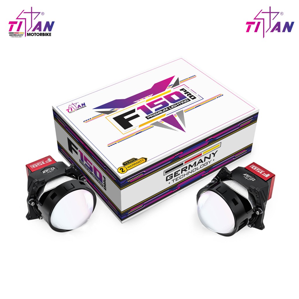 [CHÍNH HÃNG] Biled Titan F150 pro  - Chip Led Osram Tản Nhiệt Bằng Đồng moto auto365 f150plus F150pr