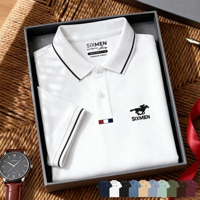 Áo polo nam cao cấp SIXMEN [Tặng Kèm Hộp Quà] vải cá sấu FeelMax thoáng mát -  Polo ITALY HORSE