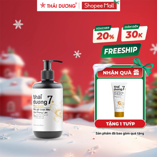   Live  Dầu gội dược liệu Thái Dương 7 Plus Gold 250ml 500ml cho tóc khô xơ hư tổn tặng tuýp Thái Dương 7 Plus 50m 