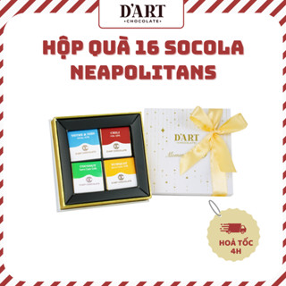  Hộp Quà 16 Socola Neapolitans D'art | Bộ Sưu Tập 16 Vị | Quà Tặng Sinh Nhật Bạn Bè Nhỏ Xinh 