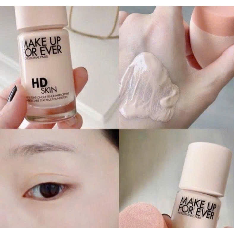 Kem nền Make Up 4Ever HD Skin 15ml và 30ml Pháp sẵn đủ tone