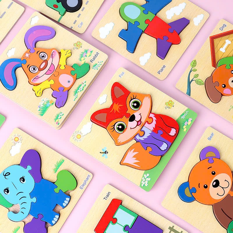 Hàng Tặng-Đồ chơi gỗ ghép hình nổi giúp bé rèn luyện tư duy-SKIDS