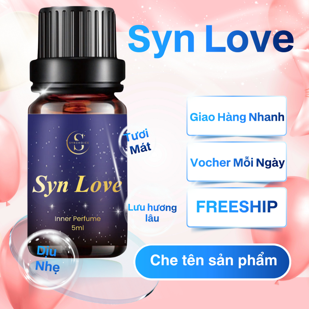 Nước Hoa Vùng Kín Syn KISS Hương Dịu Nhẹ Thanh Mát Quyến Rũ 5ml mang đến một vùng kín thơm nhẹ