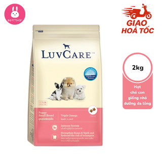 Hạt Cho Chó Con & Chó Bầu Giống Nhỏ LuvCare Small Puppy 2kg – Mượt Lông, Dễ Tiêu, Tăng Miễn Dịch