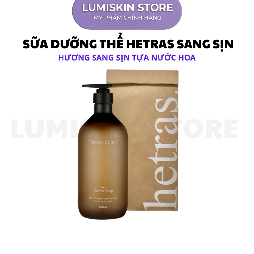 Sữa Tắm Hương Nước Hoa HETRAS Hotel Therapy Body Wash 1.013ml LUMISKIN