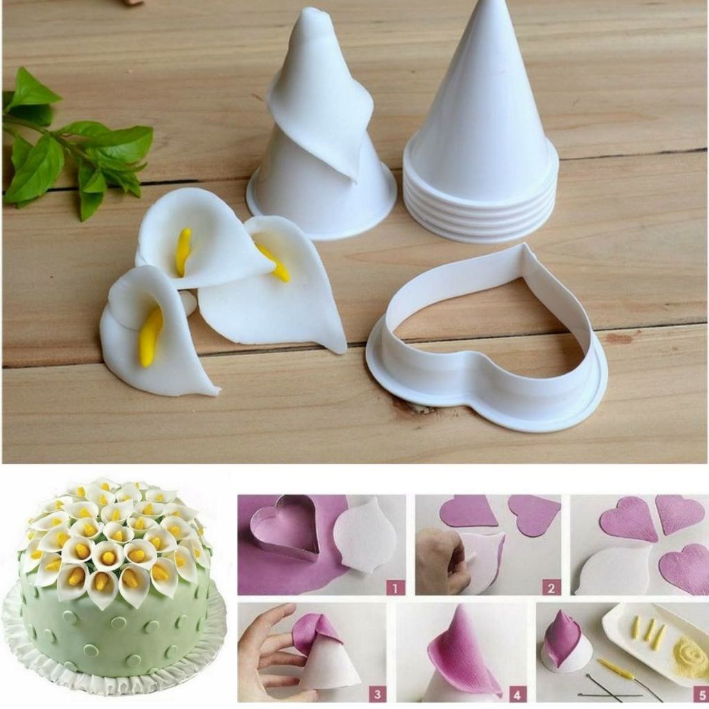 Bộ 7 khuôn nhựa cutter tạo hình HOA LOA KÈN ( DANANGBAKINGTOOL 2601.010 )