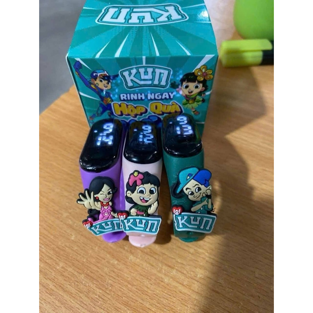 đồng hồ led đeo tay kun phiên bản hộp mù cho bé🍇🍇freeship🍓🍓hkm sữa