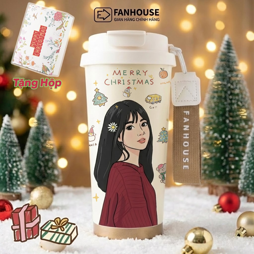  Bình giữ nhiệt LatteCup inox 316 cao cấp cốc giữ nhiệt 530ml Fan House hỗ trơ khắc tên trên ly 