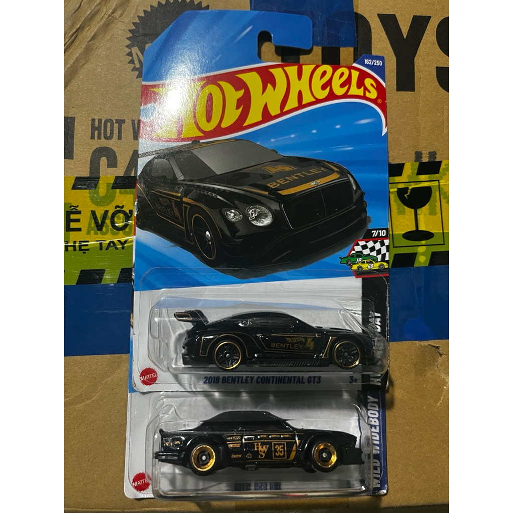 [ Cặp 2 Chiếc ] Xe Hot Wheels BMW 635 CSi + 2018 BENTLEY CONTINENTAL GT3