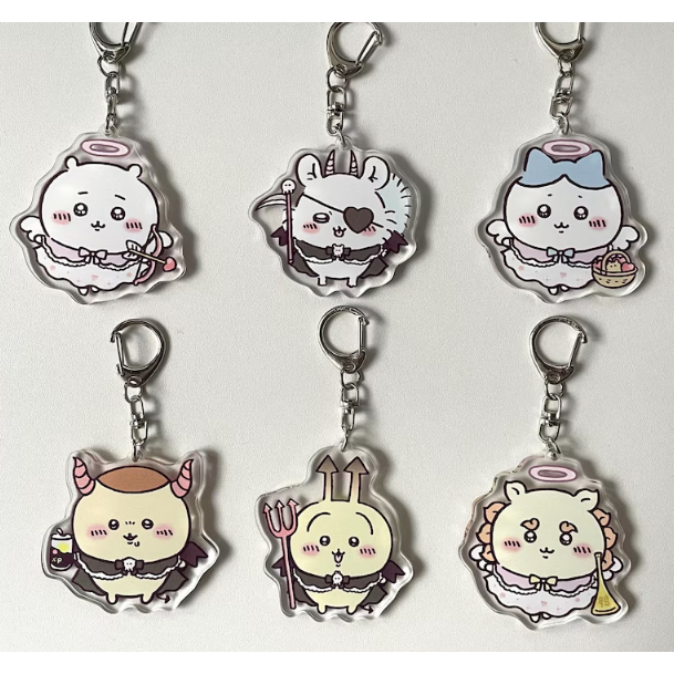 Móc khóa acrylic Chiikawa, móc khóa Chiikawa hai mặt, Hachiware, Usagi, Momonga, quà tặng Chiikawa, 