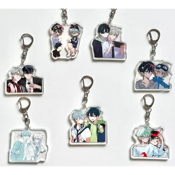 Móc khóa acrylic Alien Stage, móc khóa acrylic Alien Stage hai mặt, Ivan, Luka, Sua, Till, Mizi, Hyu