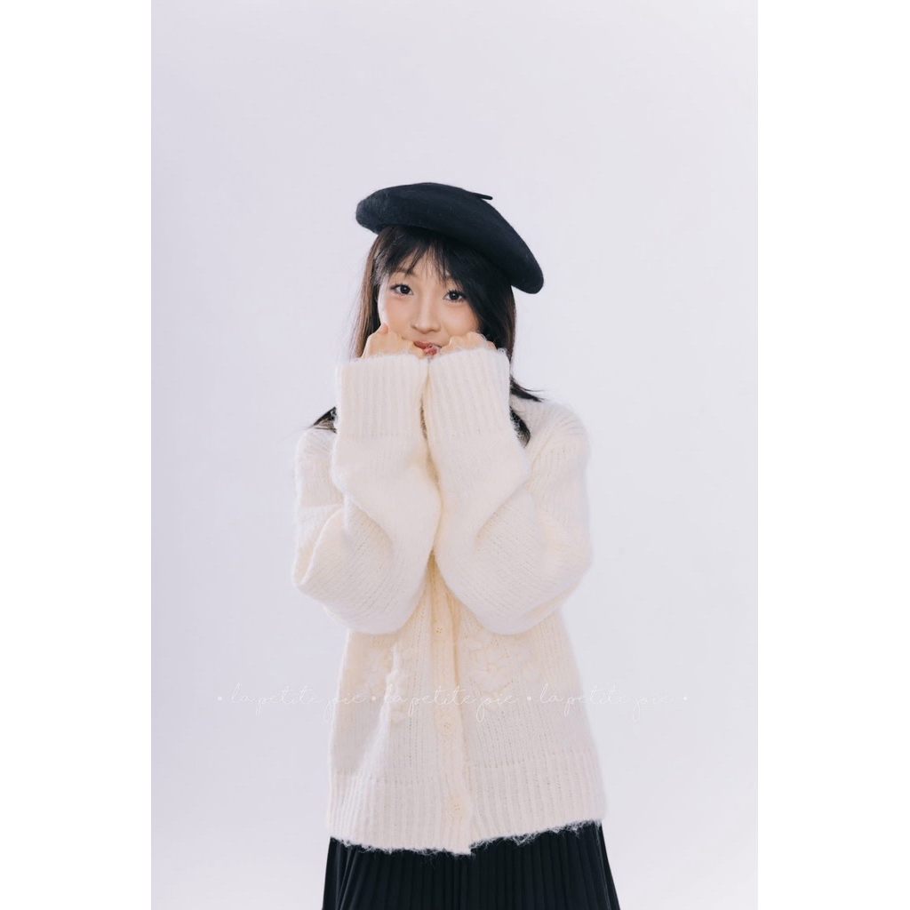 Lapetitejoie Áo len Lacey Cardigan