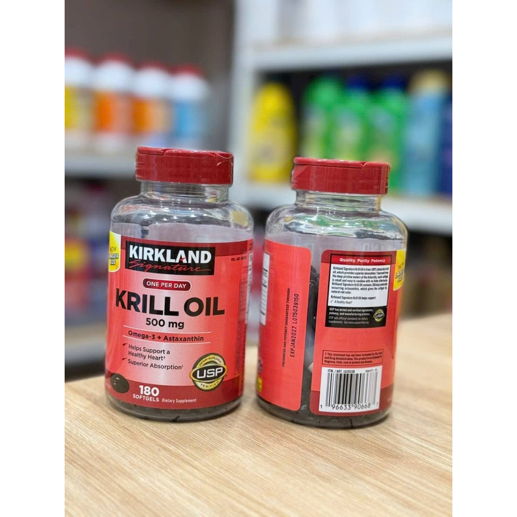 Dầu nhuyễn thể Krill Oil 180 viên của Mỹ